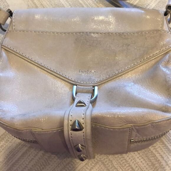 BOTKIER Bone Leather Crossbody Satchel Bag - Picture 4 of 8